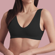 Bellissima: Top senza cuciture a costine Nero