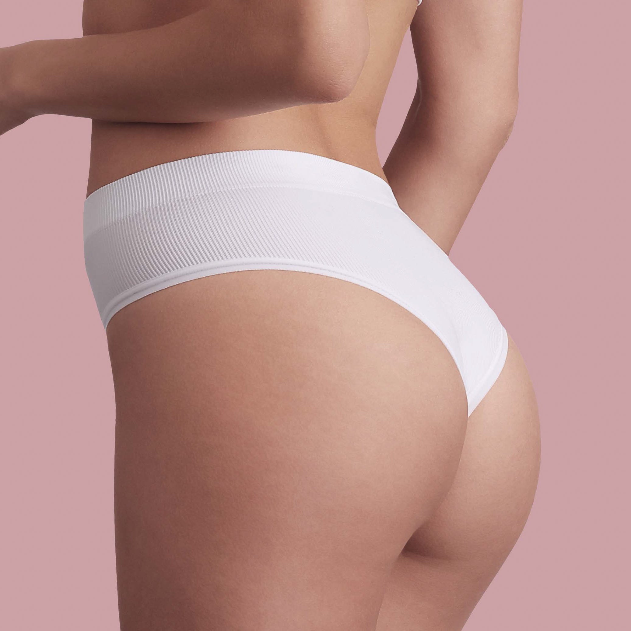 Bellissima: Brasiliano senza cuciture a costine Nude