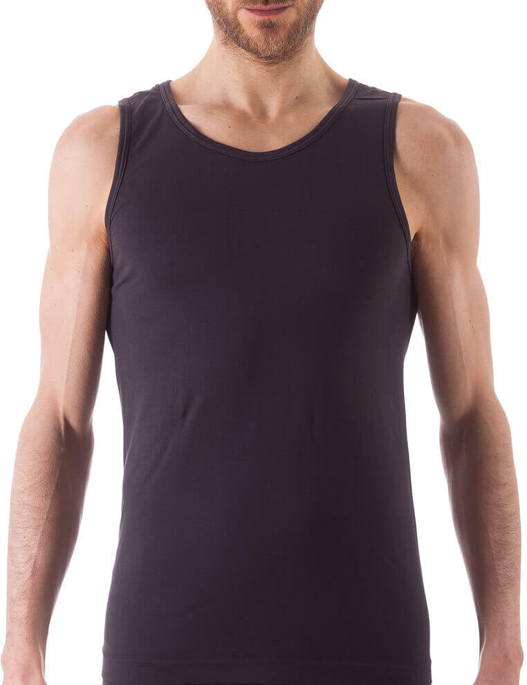 Bellissima: Canotta Uomo Spalla Larga Antracite