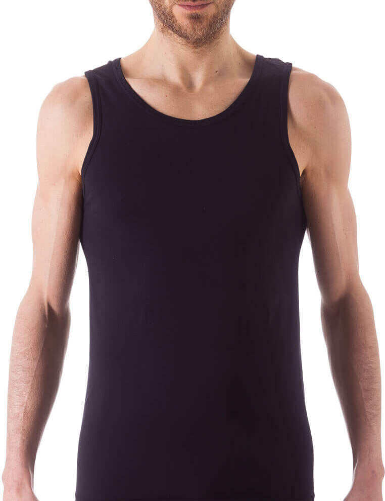 Bellissima: Canotta Uomo Spalla Larga Nero