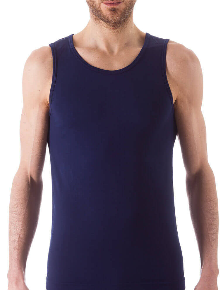 Bellissima: Canotta Uomo Spalla Larga Oceano