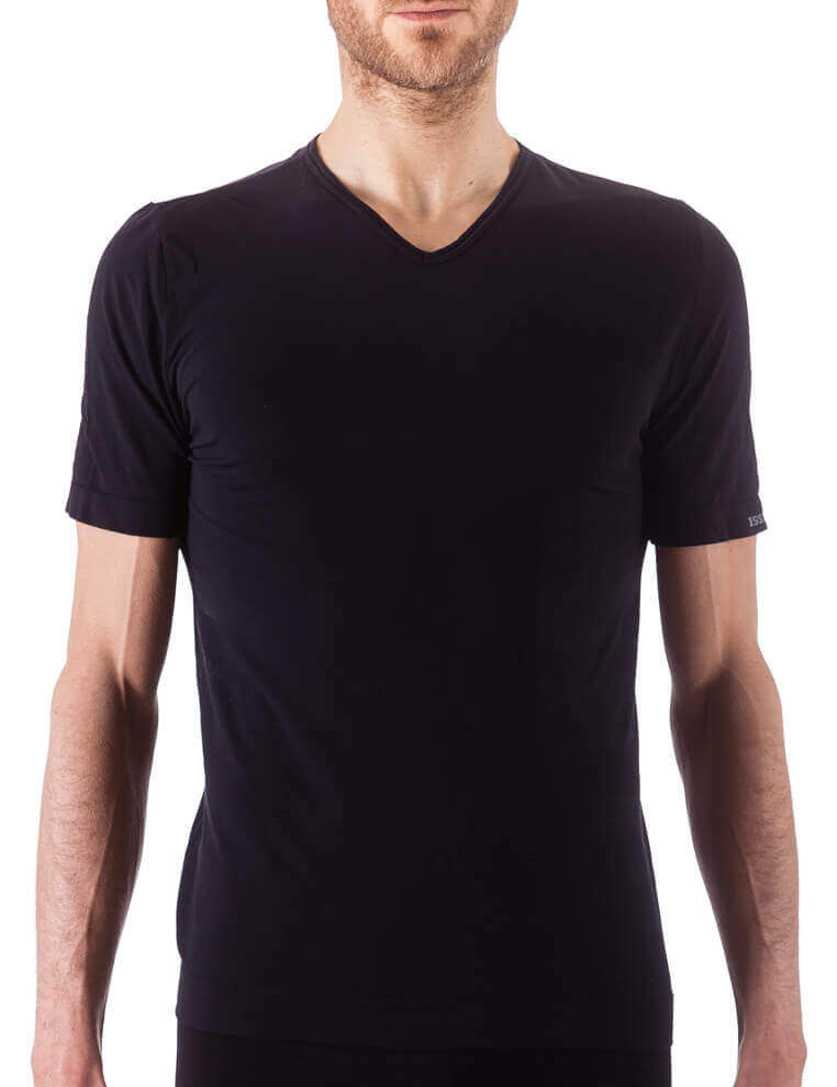 Bellissima: T-Shirt Uomo Scollo V Nero