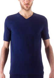 Bellissima: T-Shirt Uomo Scollo V Oceano