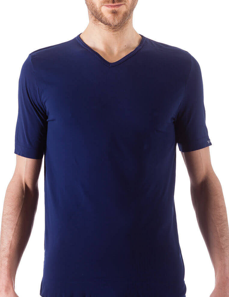 Bellissima: T-Shirt Uomo Scollo V Oceano