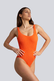 Bellissima: Costume intero Onde Arancio
