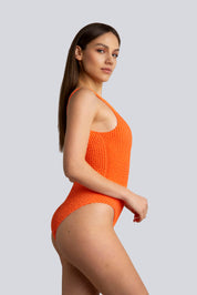 Bellissima: Costume intero Onde Arancio