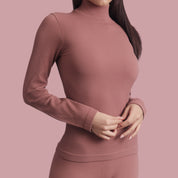 Bellissima: Lupetto homewear in costina Cognac