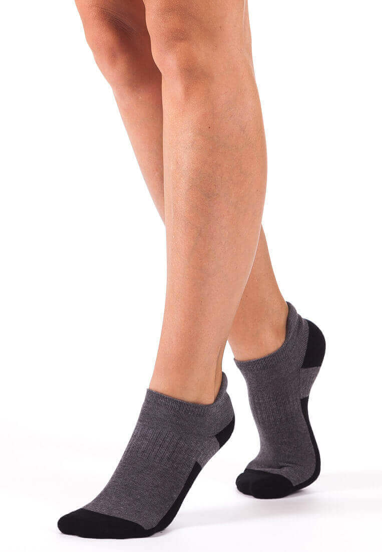 Bellissima: Calzino Spugna Donna Grigio | Nero