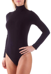 Bellissima: Body Dolcevita Manica Lunga Nero