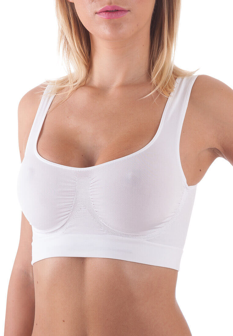 Reggiseno Push-Up Donna Infiore Art Basic 1000 - Coppa Imbottita Con Gel, Ferretto Comfort, Bianco, Scegli La Taglia