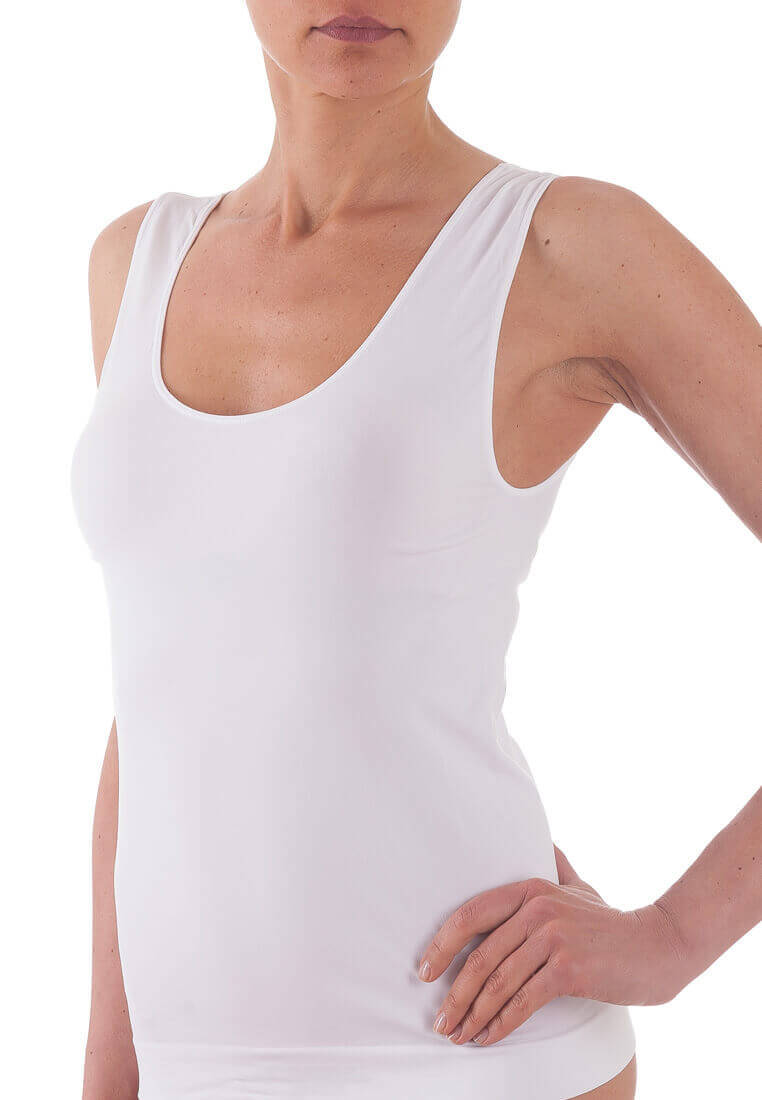 Bellissima: Offerta Speciale 3 canotte - Canotta Spalla Larga Bianco