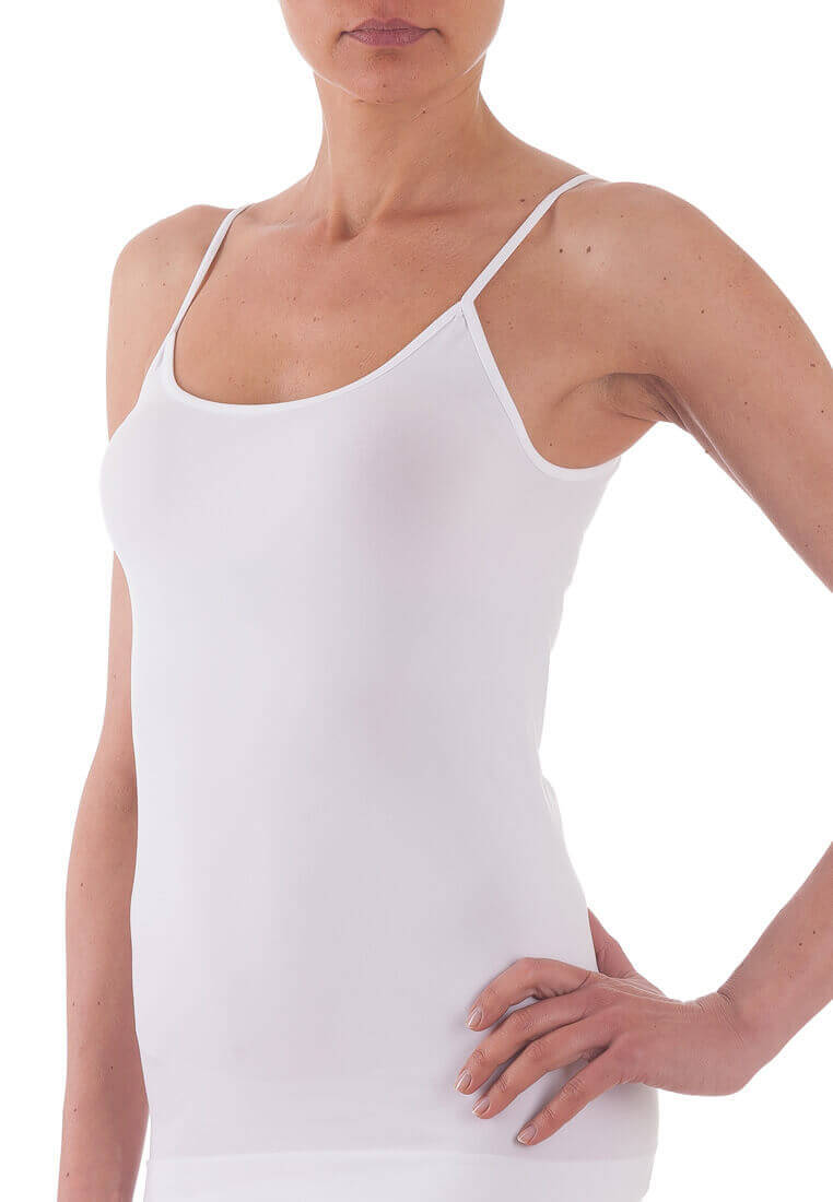 Bellissima: Offerta Speciale 3 canotte - Canotta Spalla Sottile Bianco