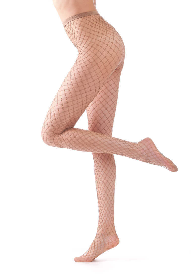 Bellissima: Collant Rete Grande Naturale