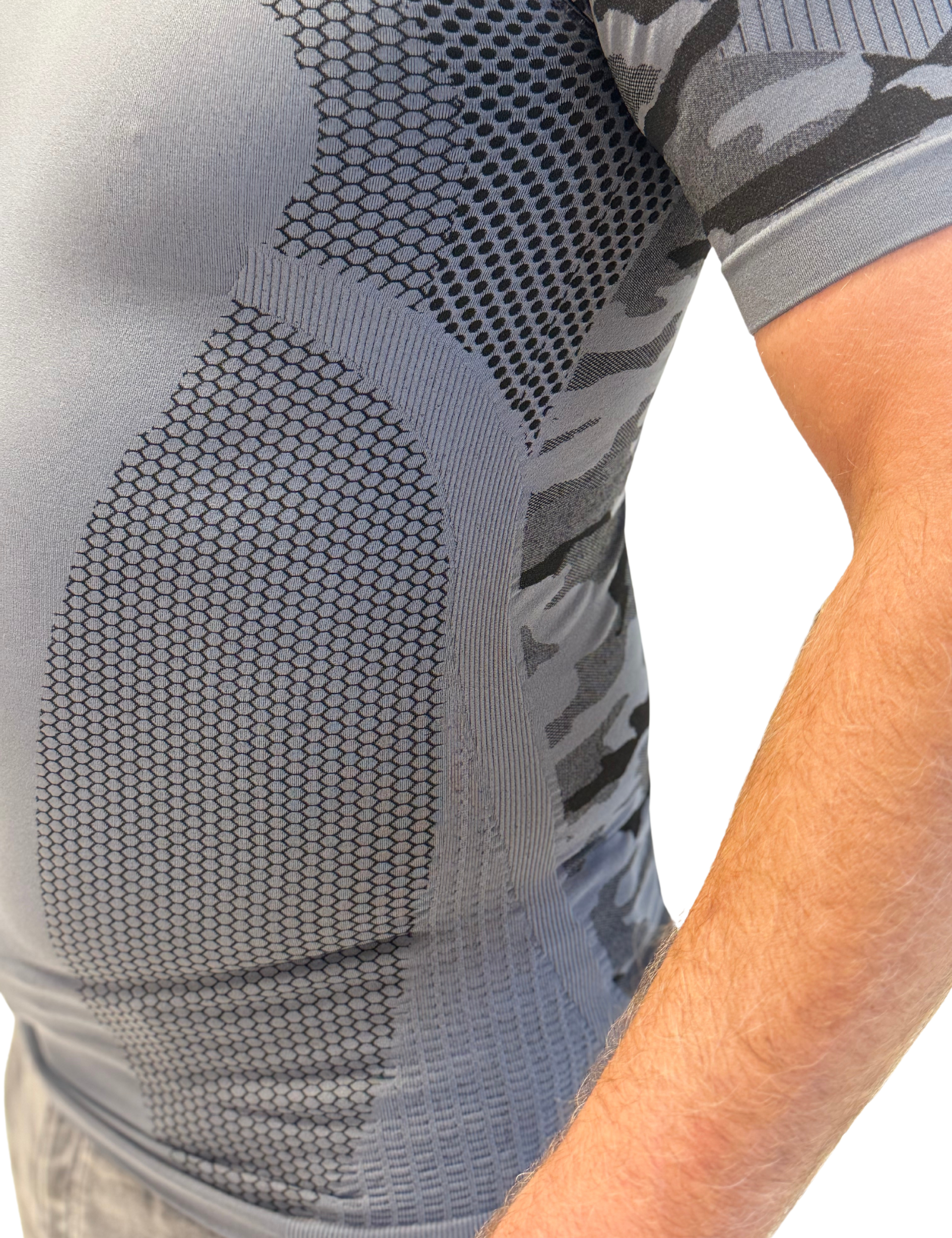 Bellissima: Maglia TERMICA light traspirante in tessuto tecnico Dryarn Antracite
