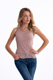 Canotta spalla larga in cashmere Superlight