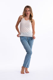 Canotta spalla larga in cashmere Superlight