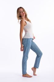 Canotta spalla larga in cashmere Superlight