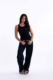 Canotta spalla larga in cashmere Superlight