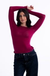 Maglia girocollo in cashmere Superlight