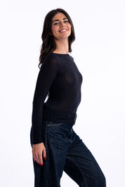 Maglia girocollo in cashmere Superlight