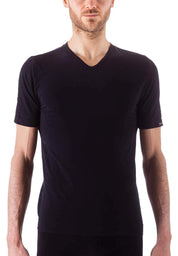 Bellissima: T-Shirt Uomo Scollo V Nero