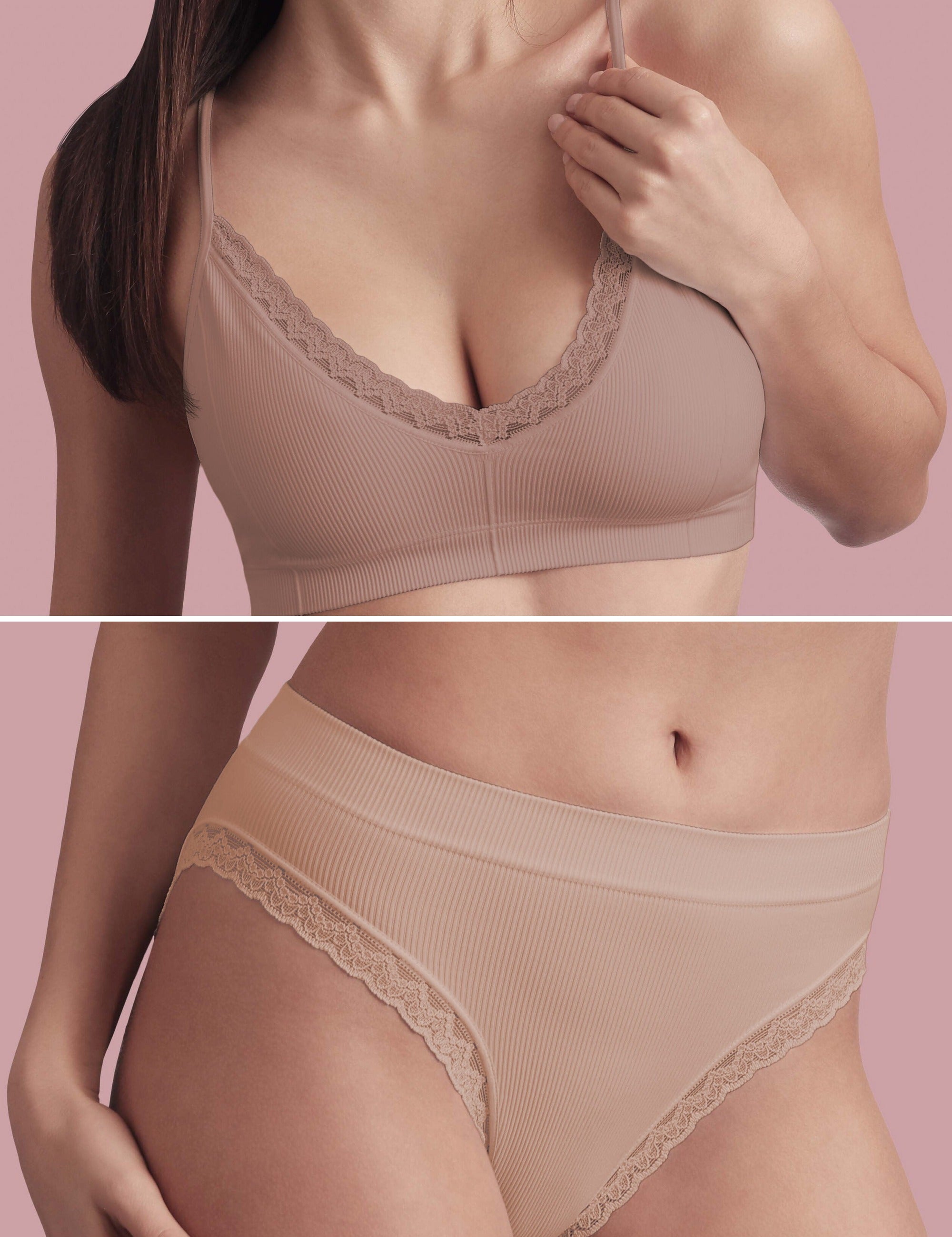 Completo a costine con pizzo