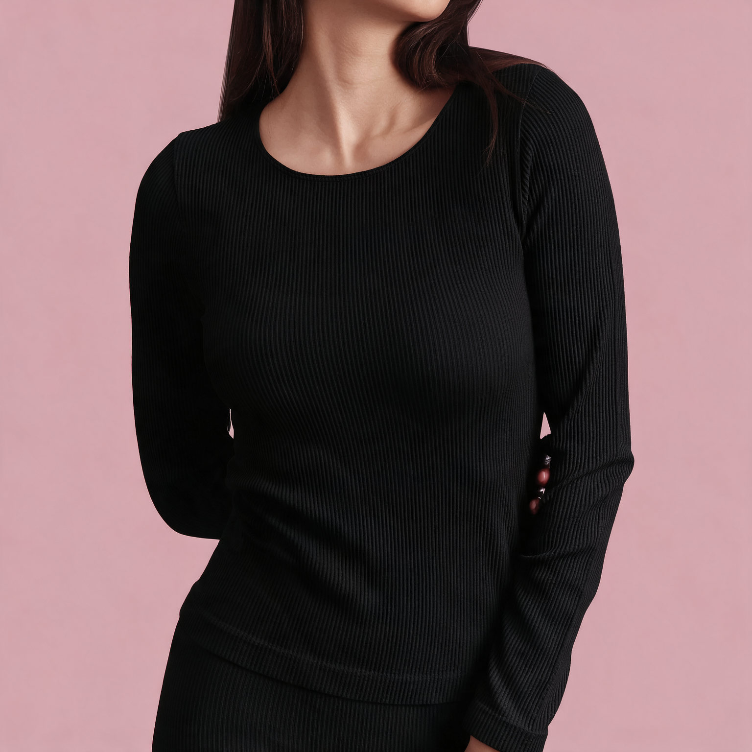 Maglia homewear in costina