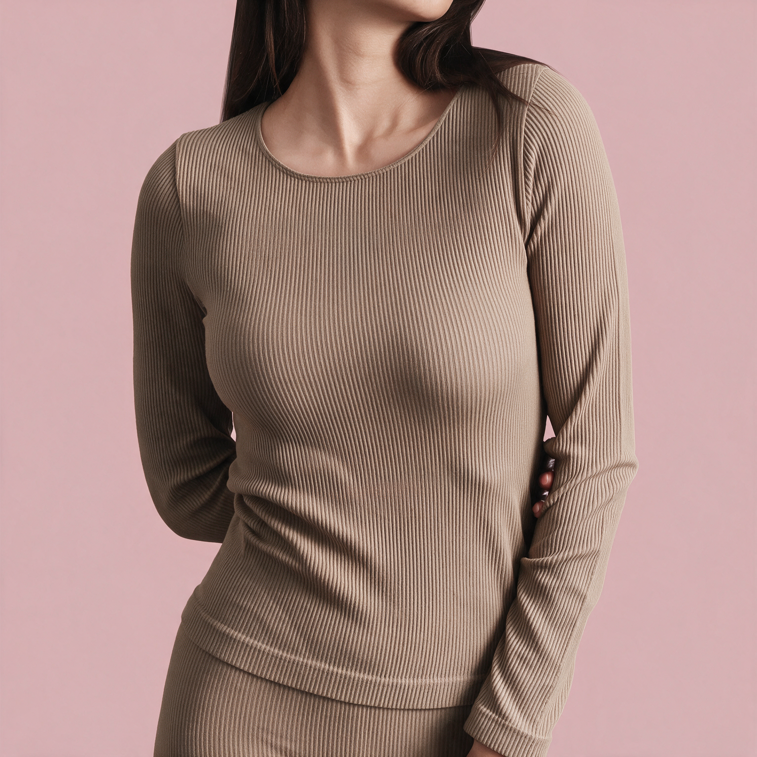 Maglia homewear in costina