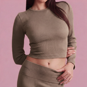 Homewear ribbed crop top