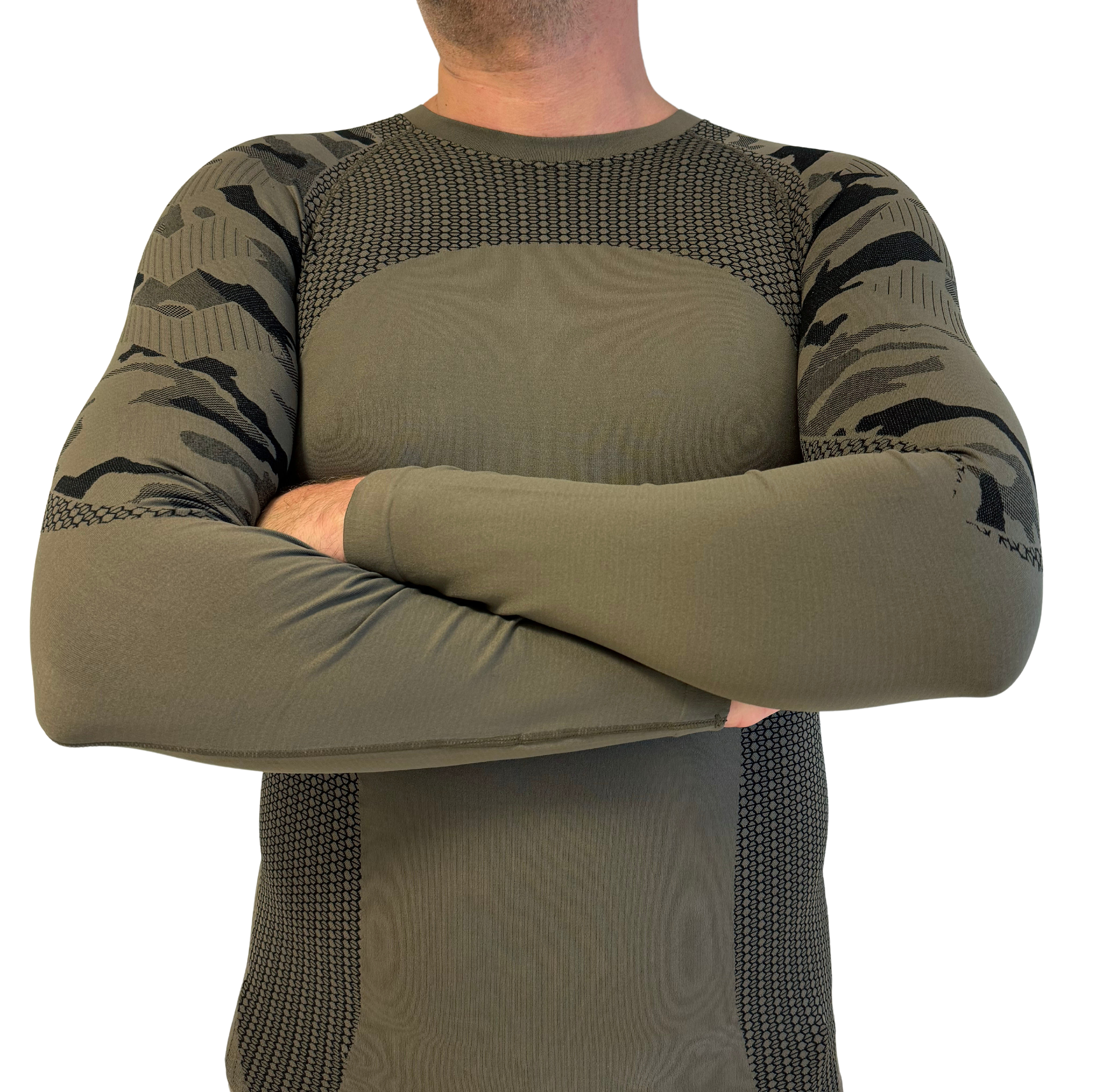 Maglia TERMICA manica lunga traspirante in tessuto tecnico Dryarn